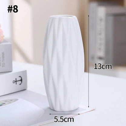 White Vase Mini Flower Pot