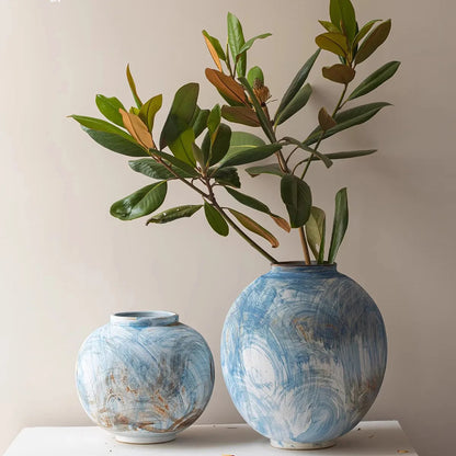 Wind Blue Wabi-Sabi Vase