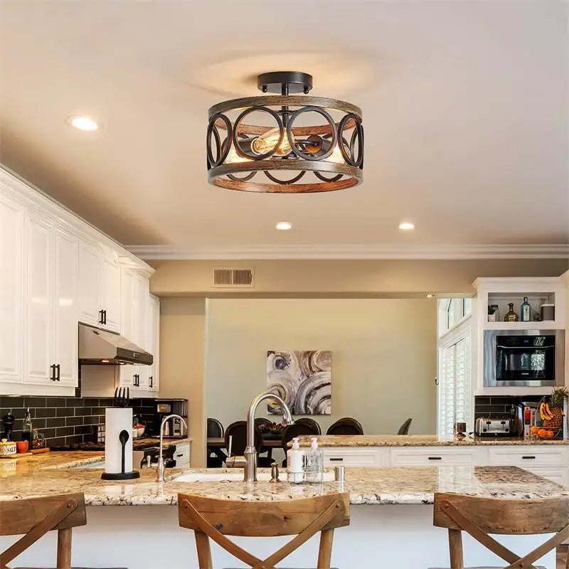 Industrial Circular Chandelier