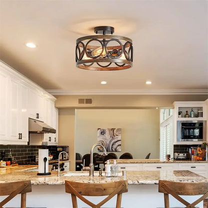 Industrial Circular Chandelier