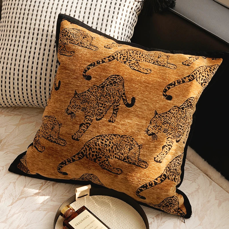 French Brown Throw Pillow Cover