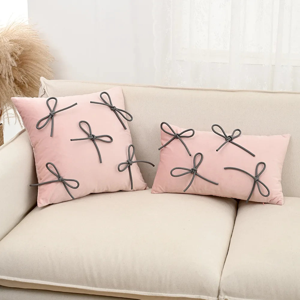 Bow Throw Pillow Cover