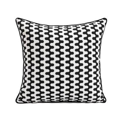 Checkerboard Stamping Throw Pillow Cover