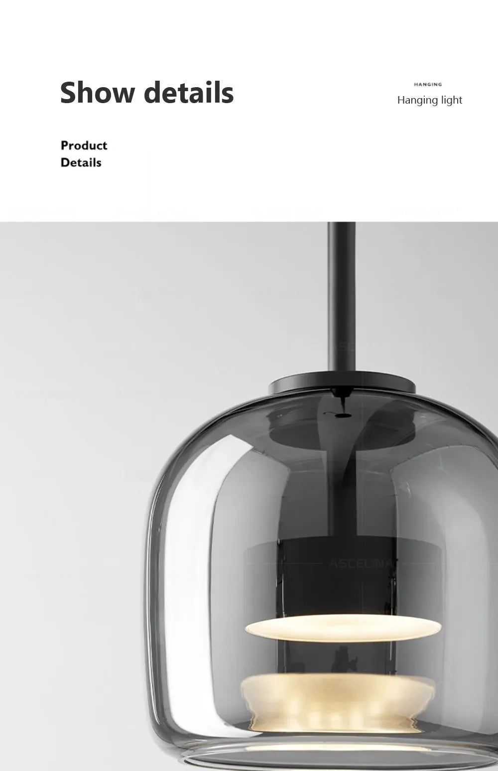 Modern Glass Pendant Light