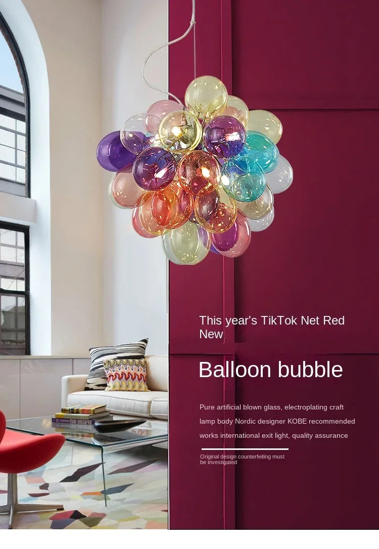Colorful Balloon Chandelier
