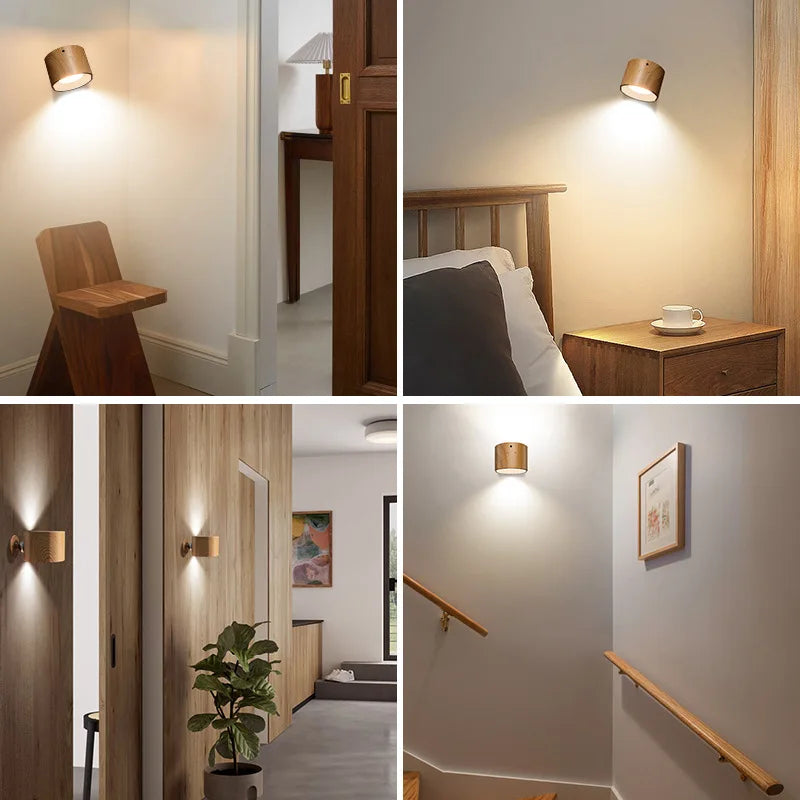 LED cordless wall sconce