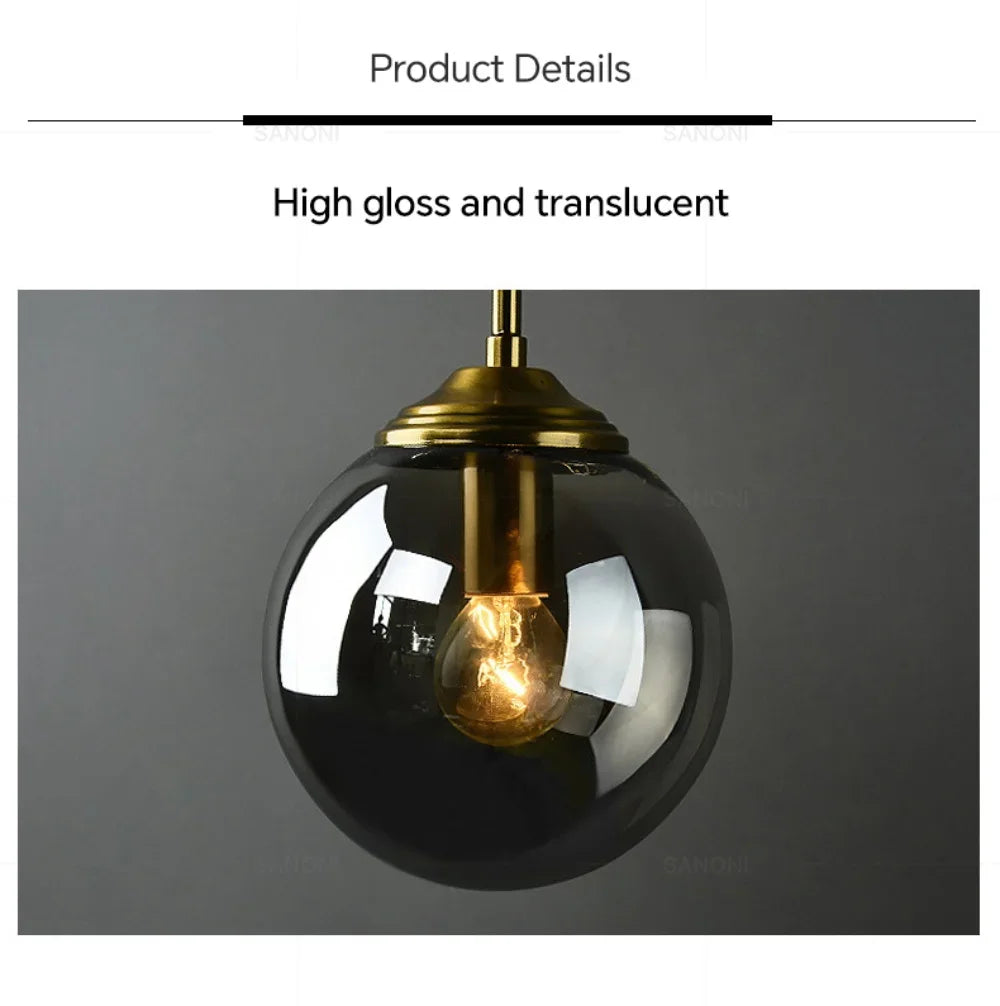 Modern Ball Glass Sconce