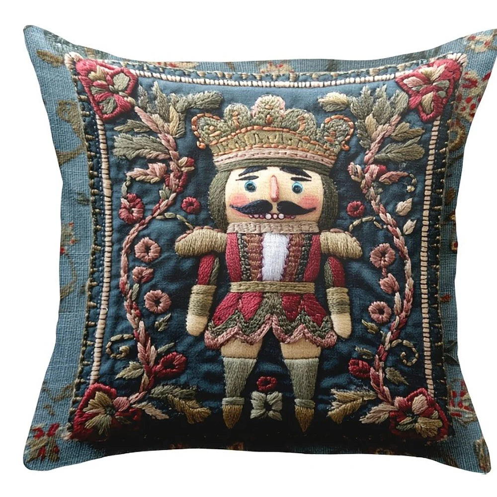 Christmas Nutcracker Printed Pillowcase