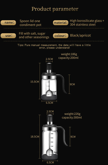 Seasoning Bottle with Spoon