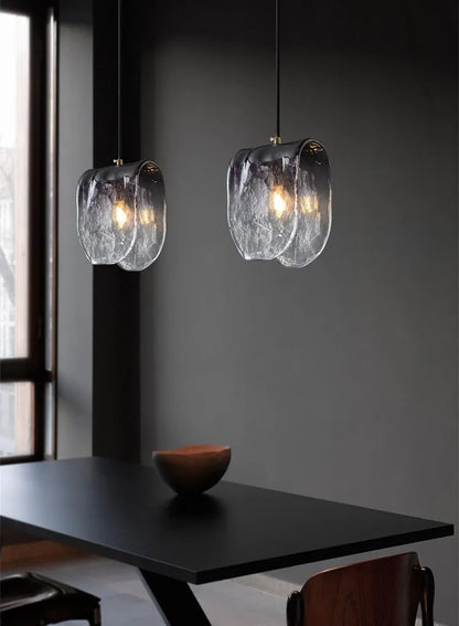 Modern Glass Hanging Art Chandelier