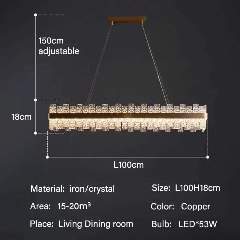 Luxury Crystal Pendant Light