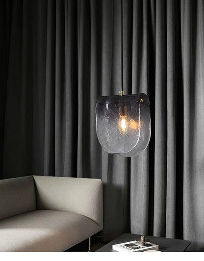 Modern Glass Hanging Art Chandelier