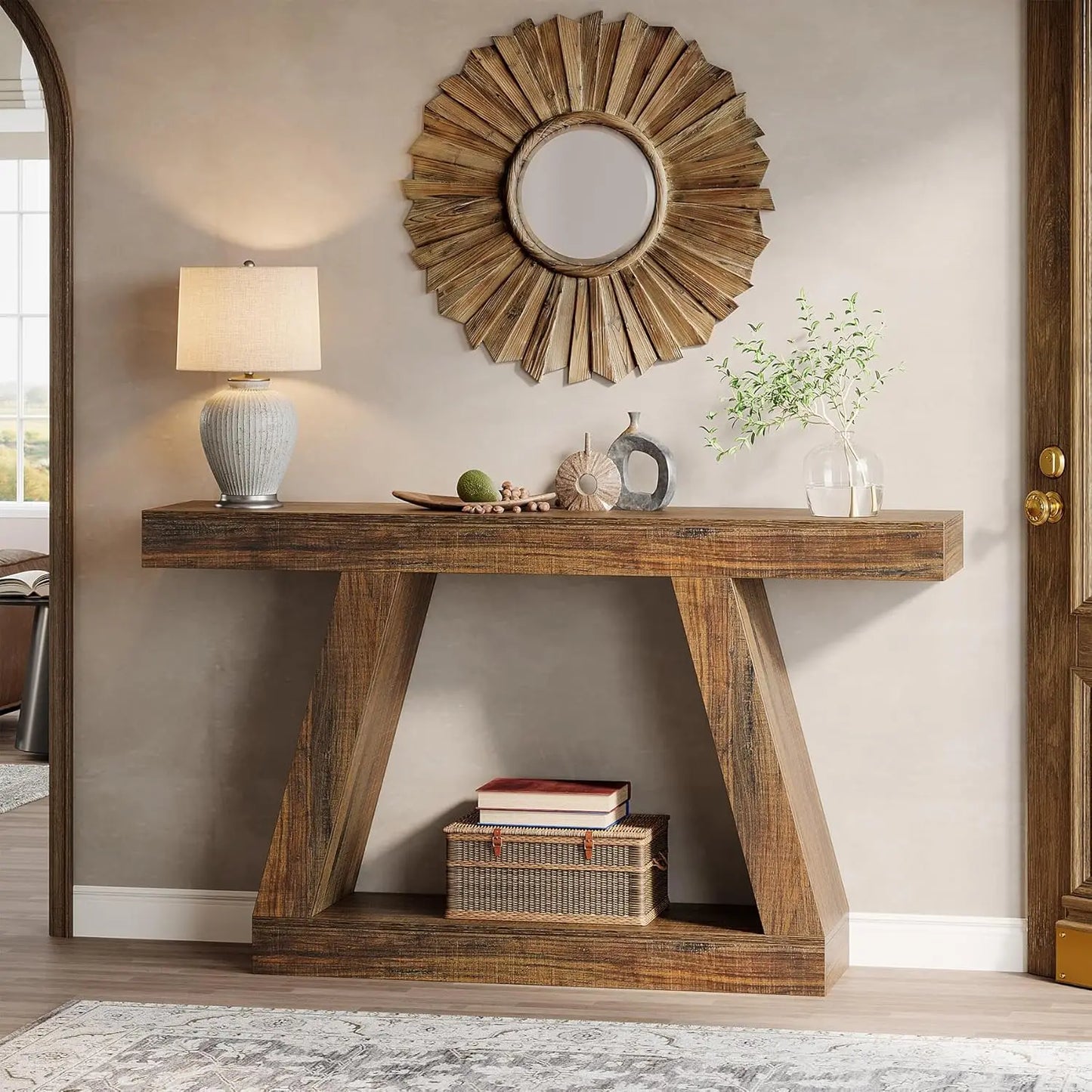 Farmhouse Console Table 55"