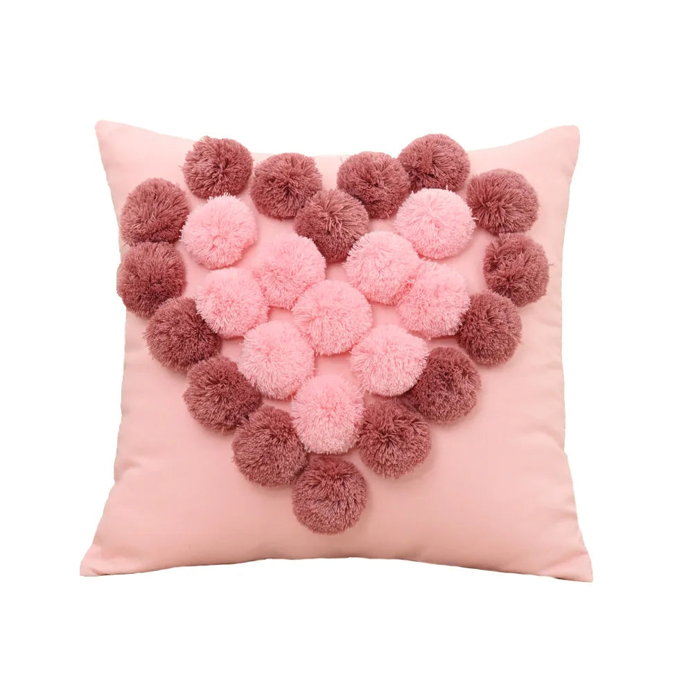 Embroidered Throw Pillow Cover
