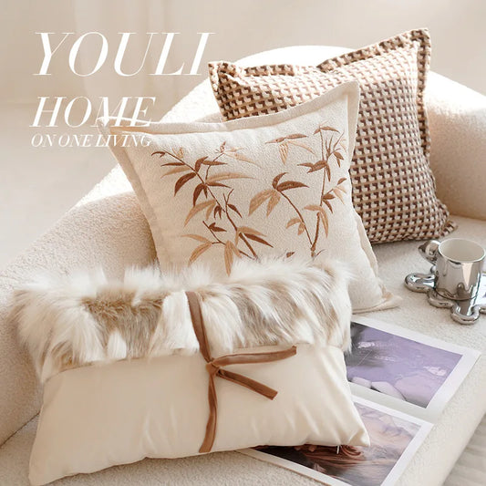 Luxury Stamping Cushion Cover