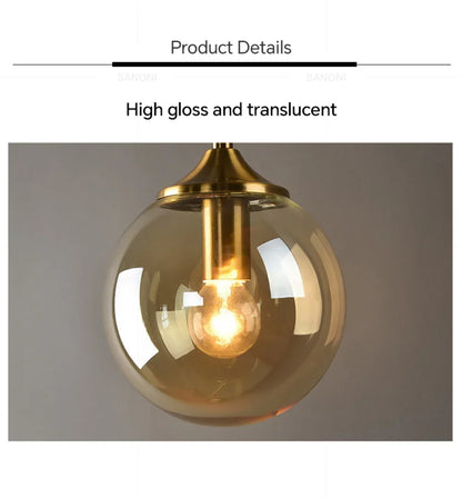 Modern Ball Glass Sconce