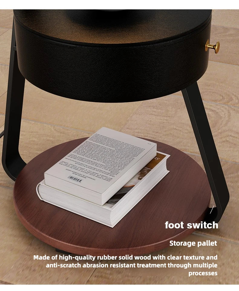 Bedside Table With Wireless Charger
