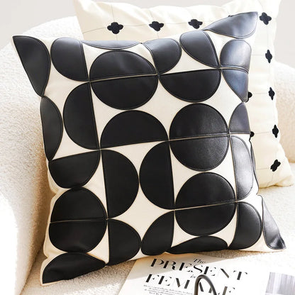 French Retro Black/White Pillow Cover