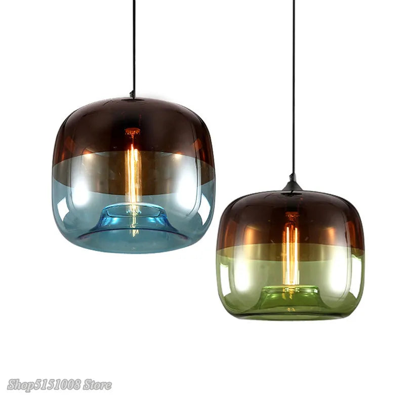 Apple Style Glass Pendant Light