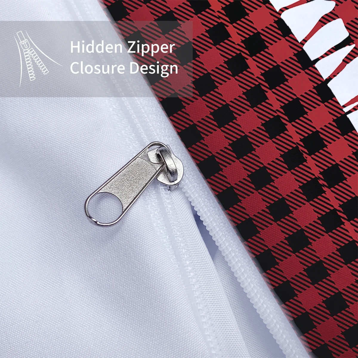 Merry Christmas Themed 3 Pc Bedding Set