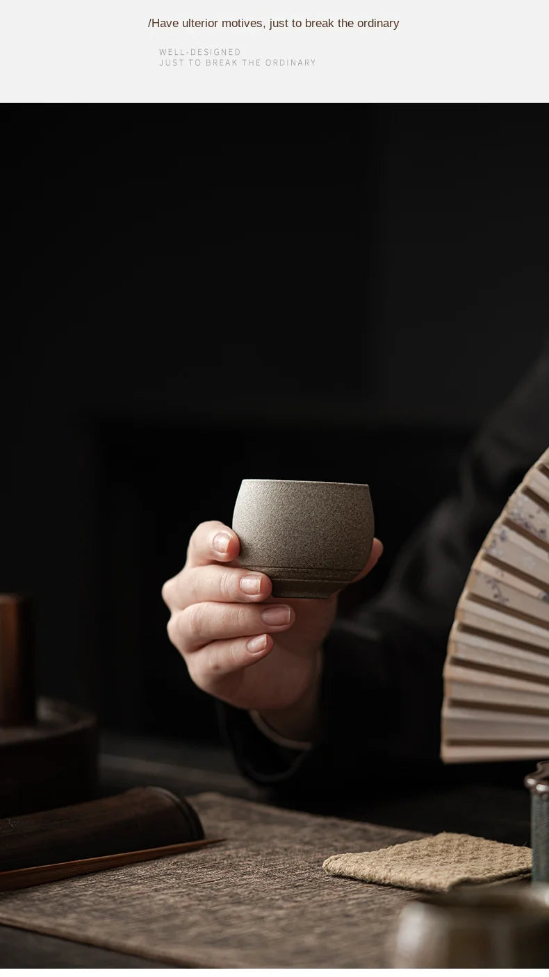 Japanese Style Handmade Stoneware Tea Cup