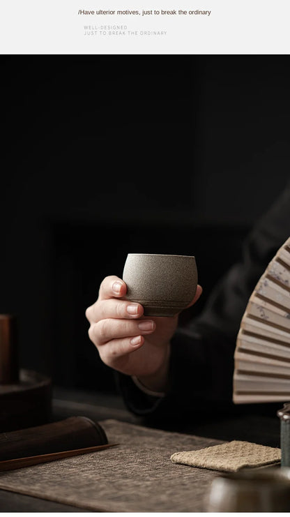Japanese Style Handmade Stoneware Tea Cup