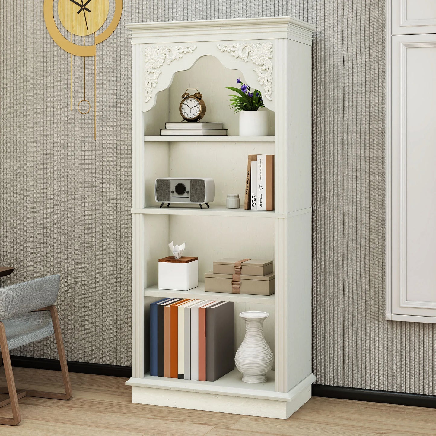 4-Tier Upright Bookcase
