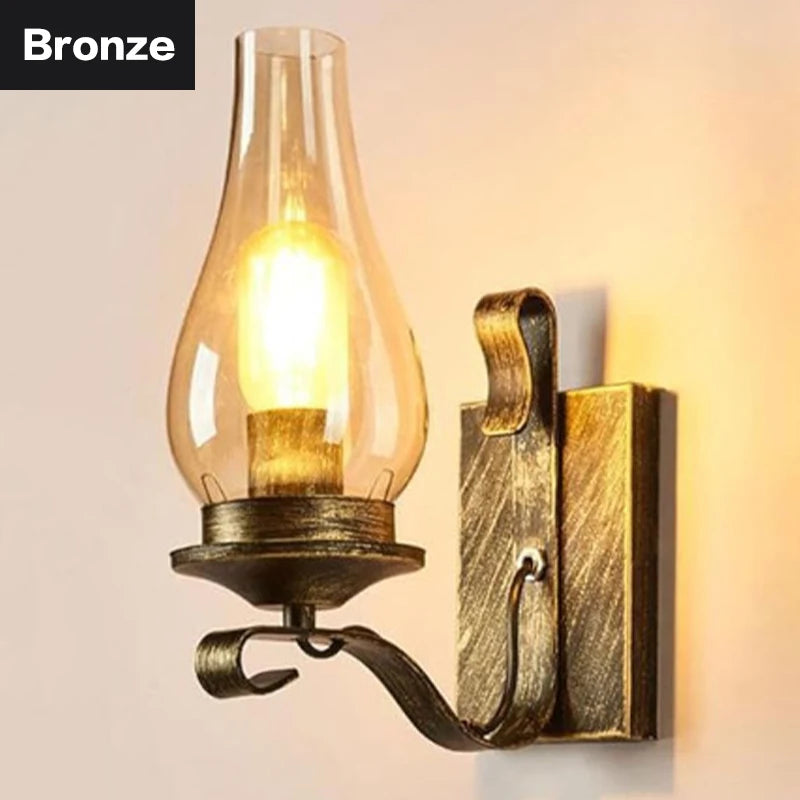 Retro Industrial Iron Wall Lamp