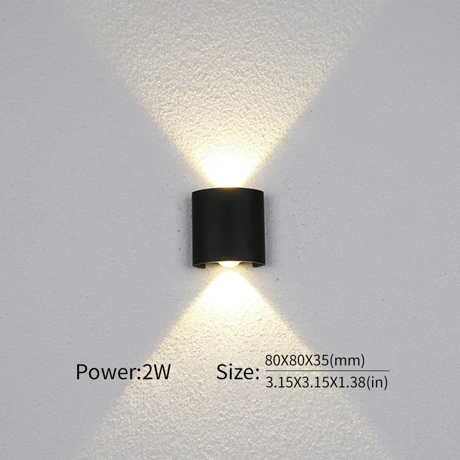 2W LED Wall Outdoor Lamp