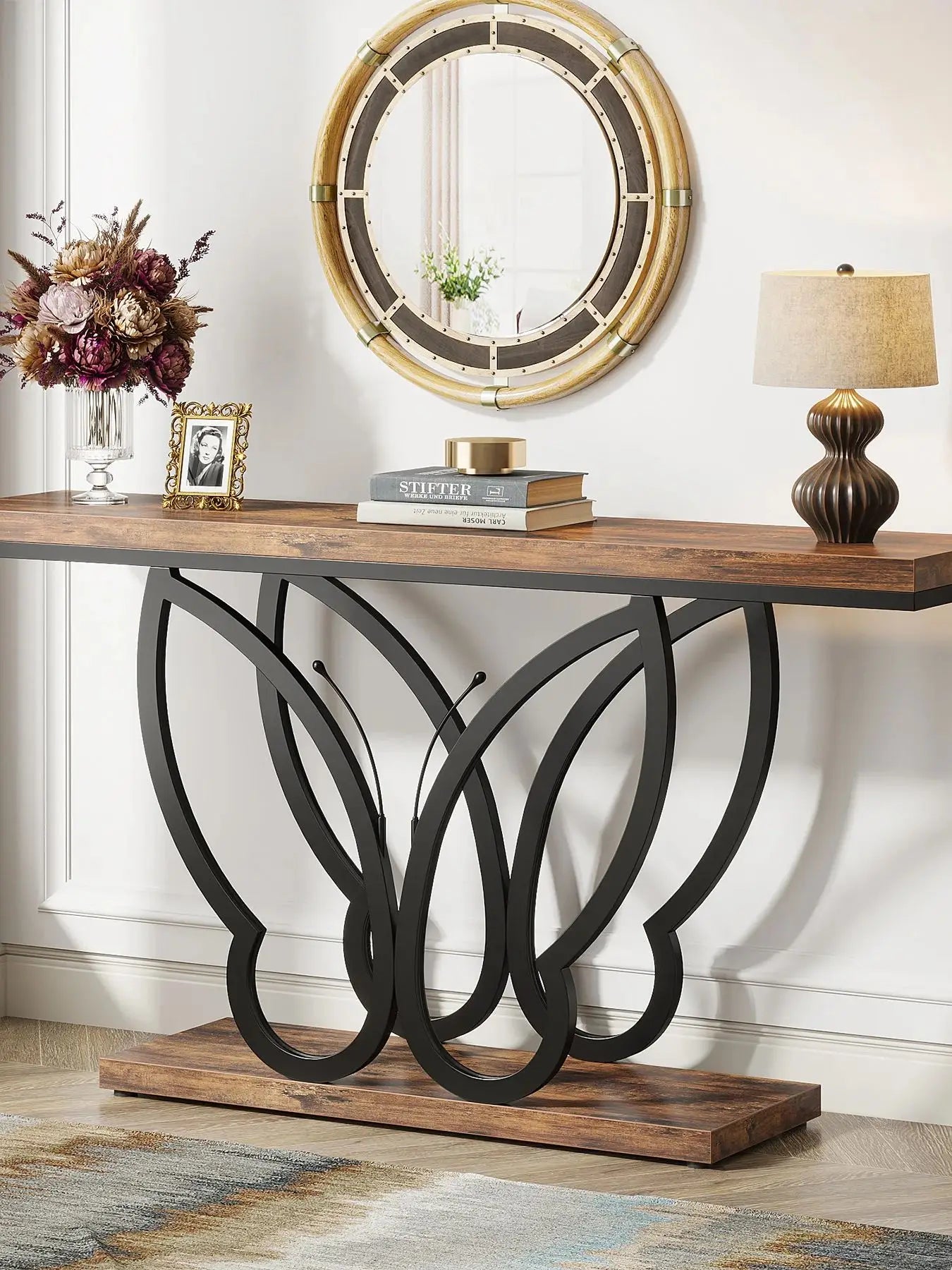Butterfly Rustic Console Table