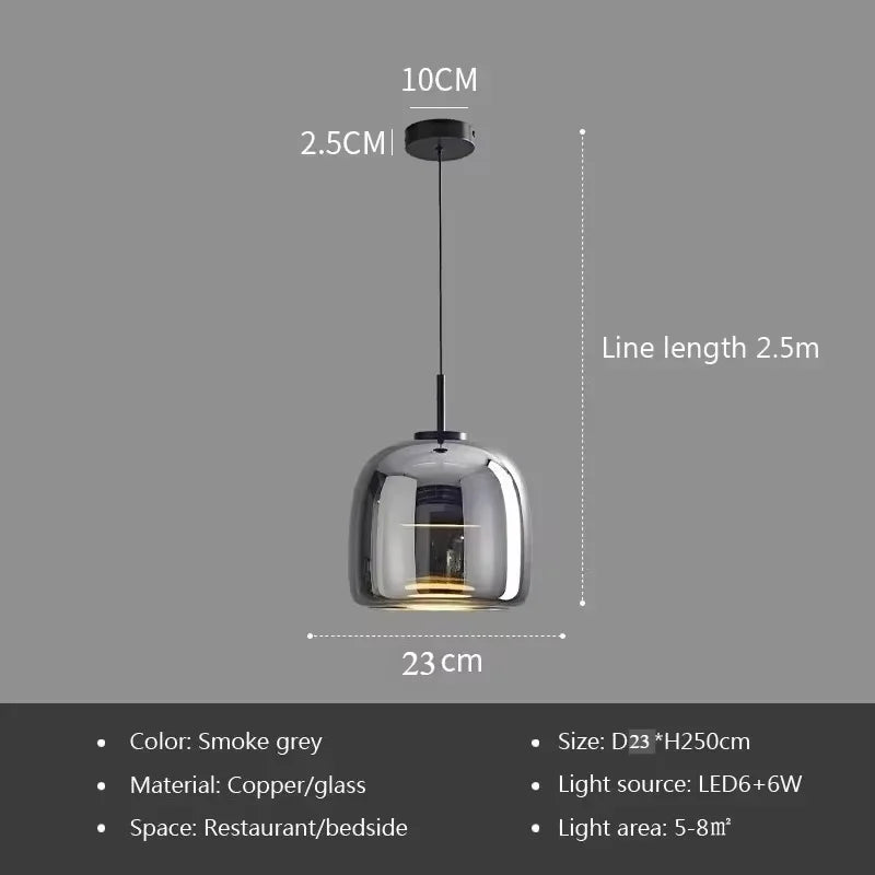 Modern Glass Pendant Light