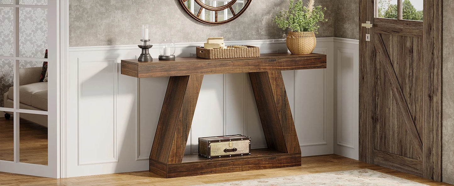 Farmhouse Console Table 55"