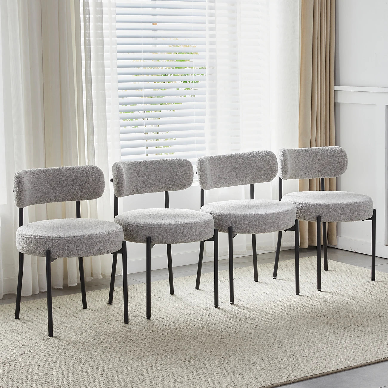 BonChoice 5 Piece Round Dining Room Table Set