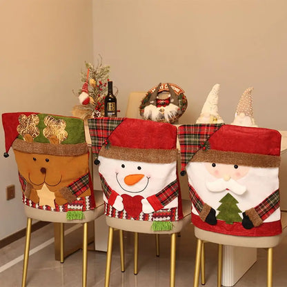 Christmas Chairs Slipcover