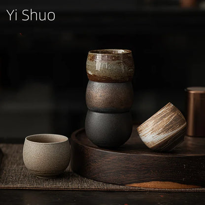 Japanese Style Handmade Stoneware Tea Cup