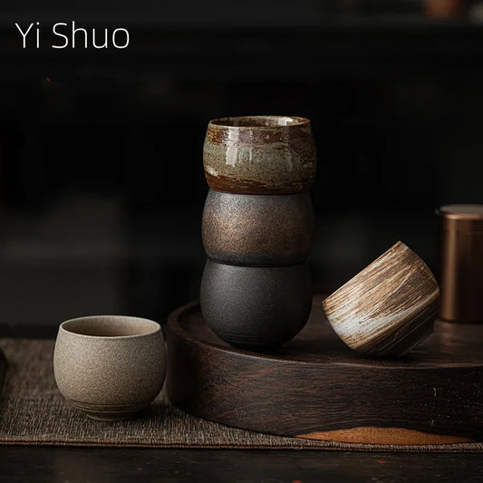 Japanese Style Handmade Stoneware Tea Cup