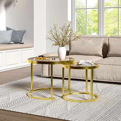 Glass Nesting Table Set