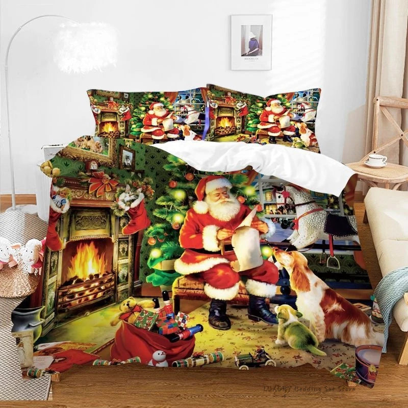 Duvet Cover 3pc Set - Christmas Series