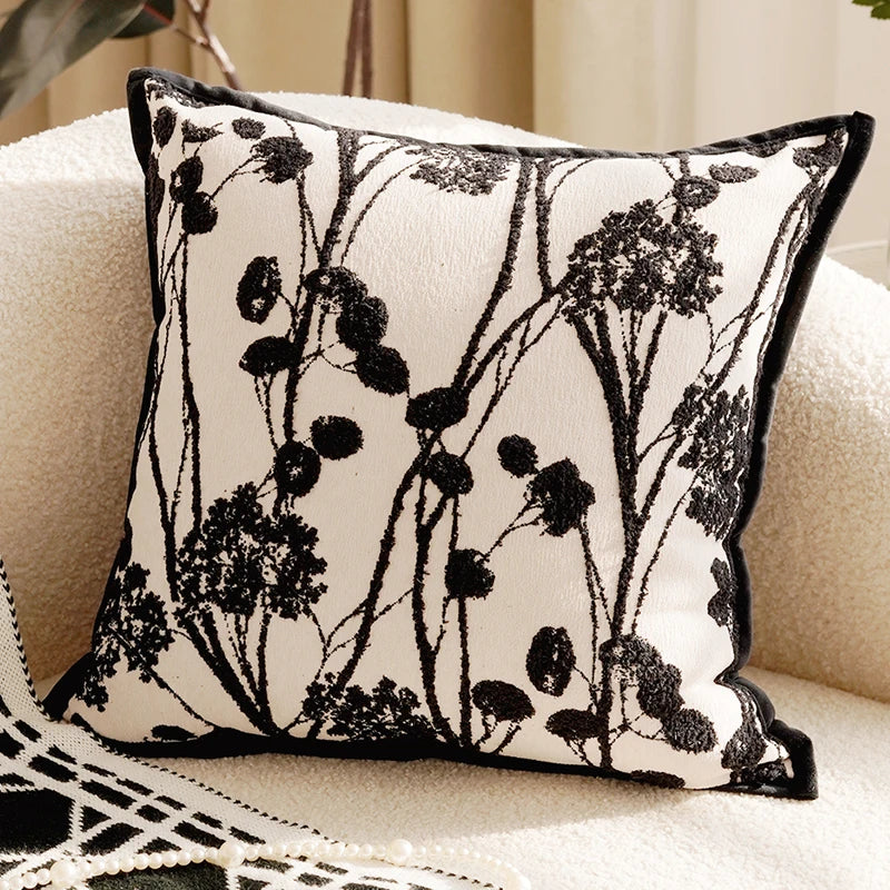 French Brown Throw Pillow Cover