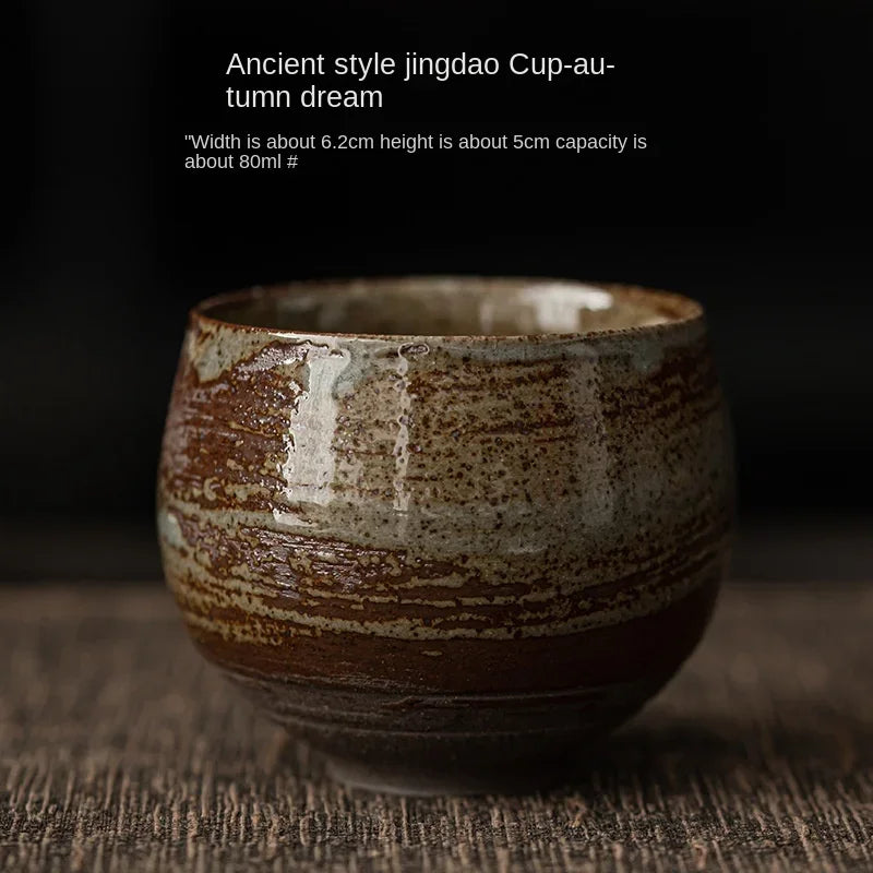 Japanese Style Handmade Stoneware Tea Cup