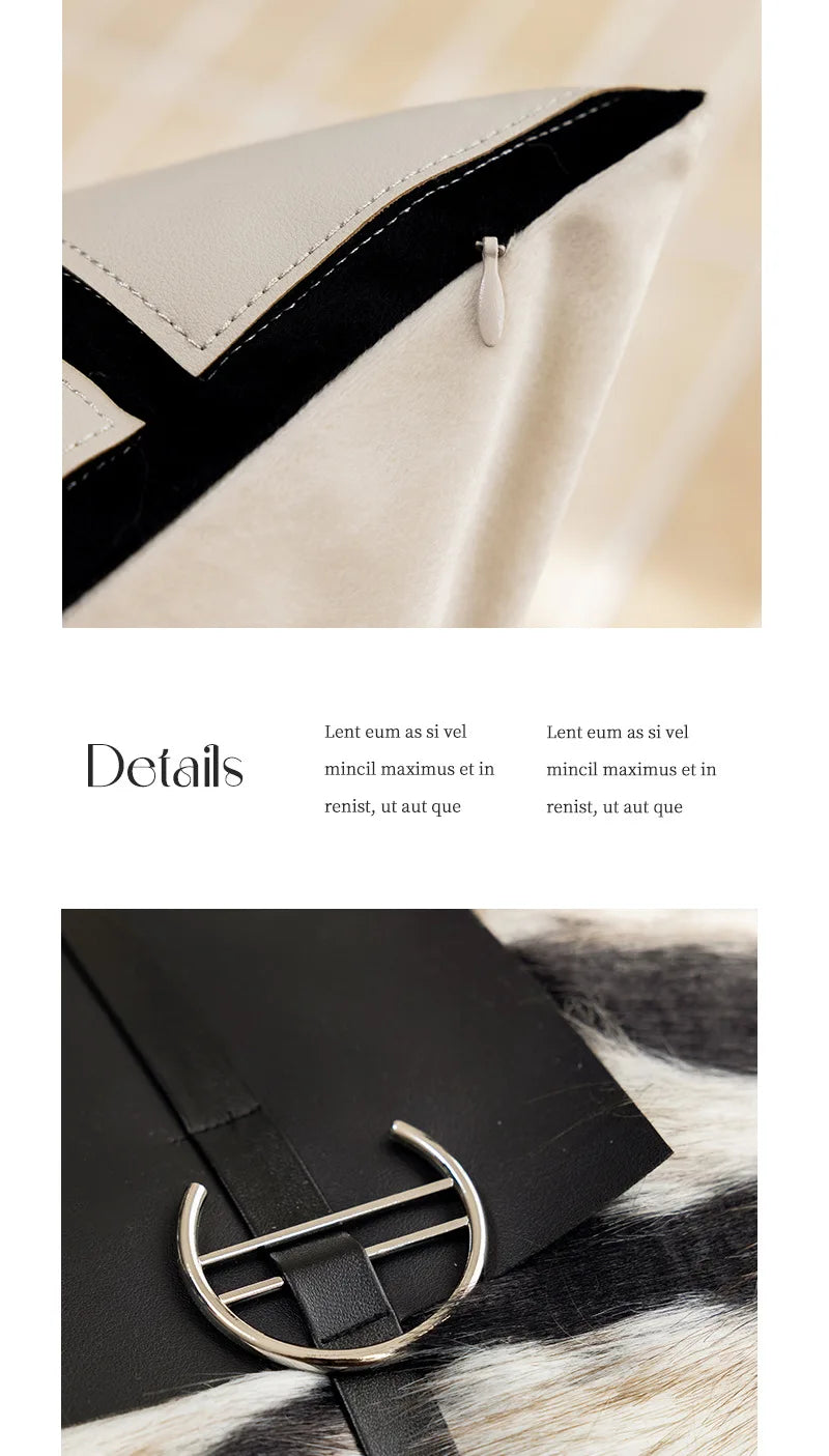 Black Plush Throw Pillow Cover