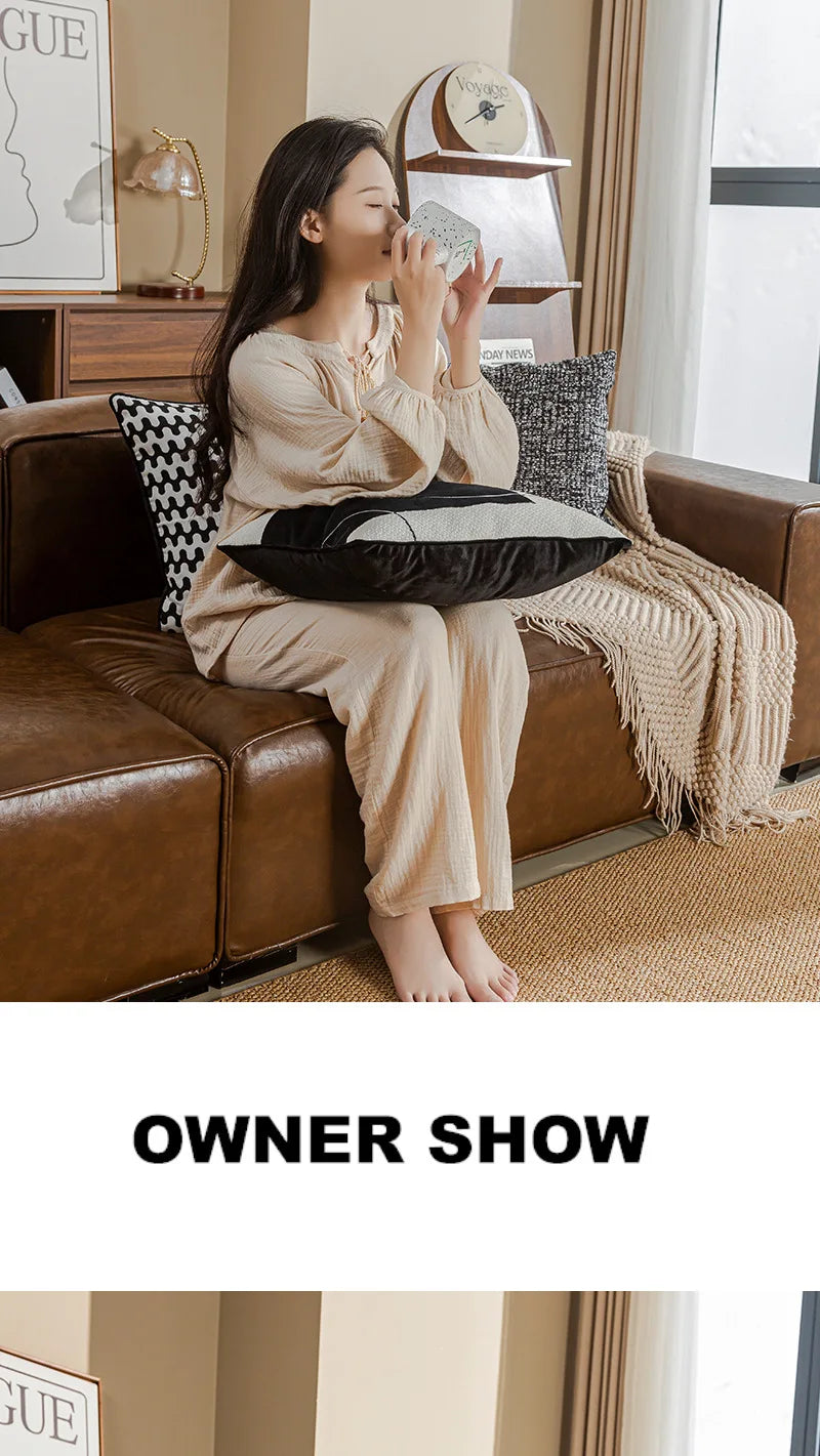 Checkerboard Stamping Throw Pillow Cover