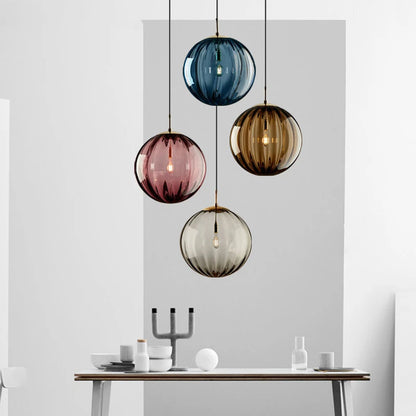 Glass Ball Pendant Light