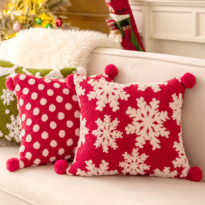 New Jacquard Christmas Sofa Pillowcase