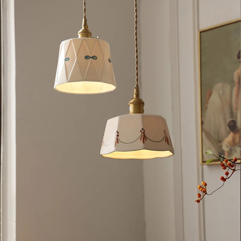 Japanese Retro Ceramic Chandelier