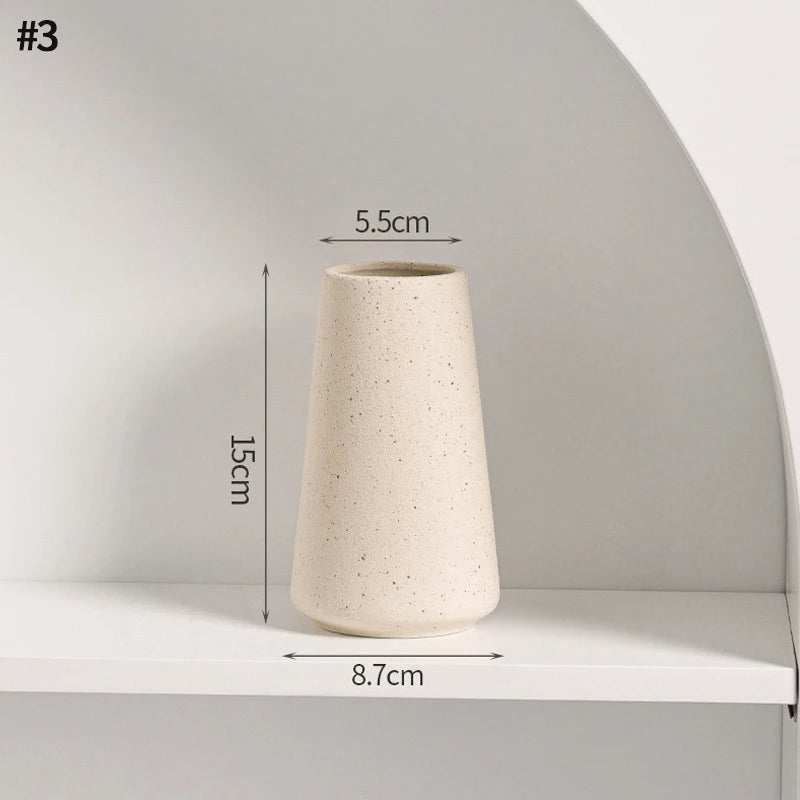 White Ceramic  Decorative Vase