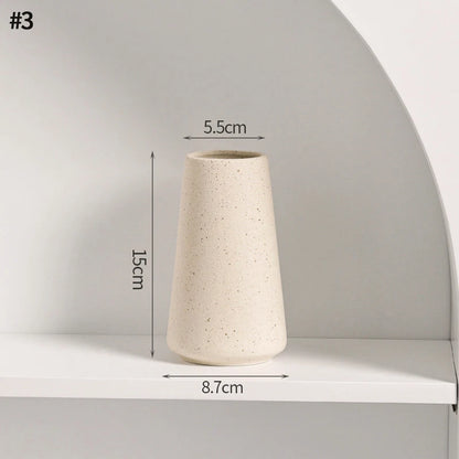 White Ceramic  Decorative Vase