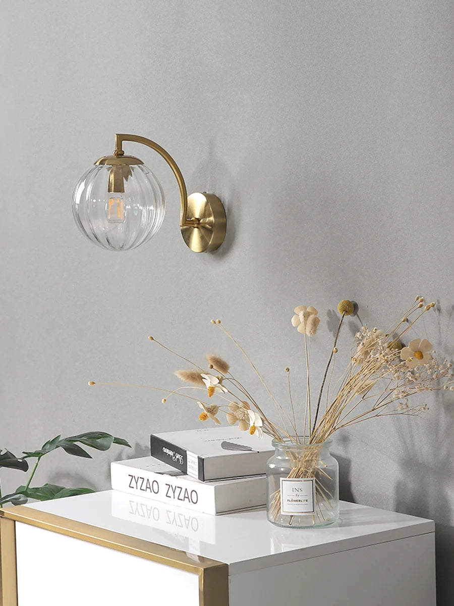 Color Glass Wall Light