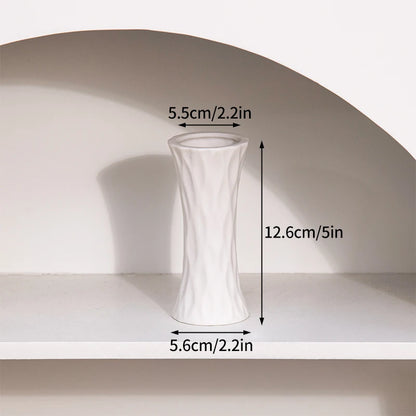 White Ceramic  Decorative Vase
