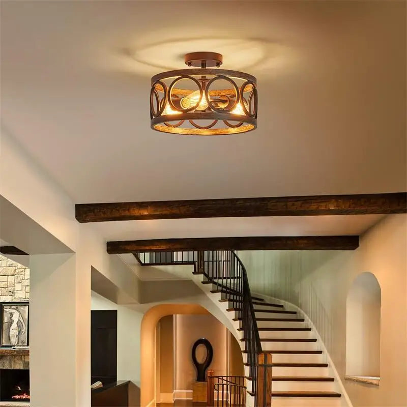 Industrial Circular Chandelier